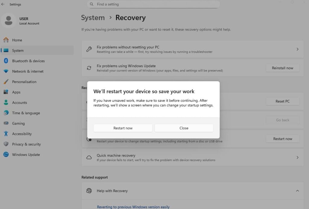What Is Windows Recovery Environment (Windows RE) in Windows 11?