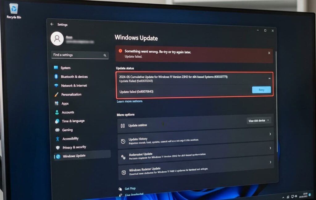 Windows 11 Update Errors: Common Error Codes and How to Fix Them